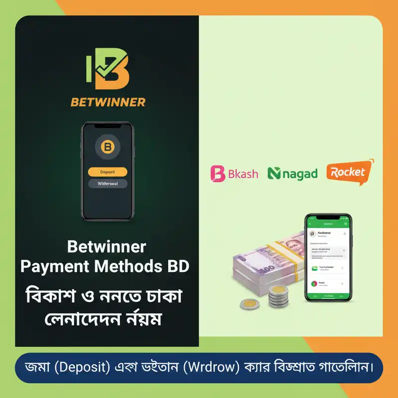 Betwinner app payment methods bKash Nagad Rocket Bangladesh